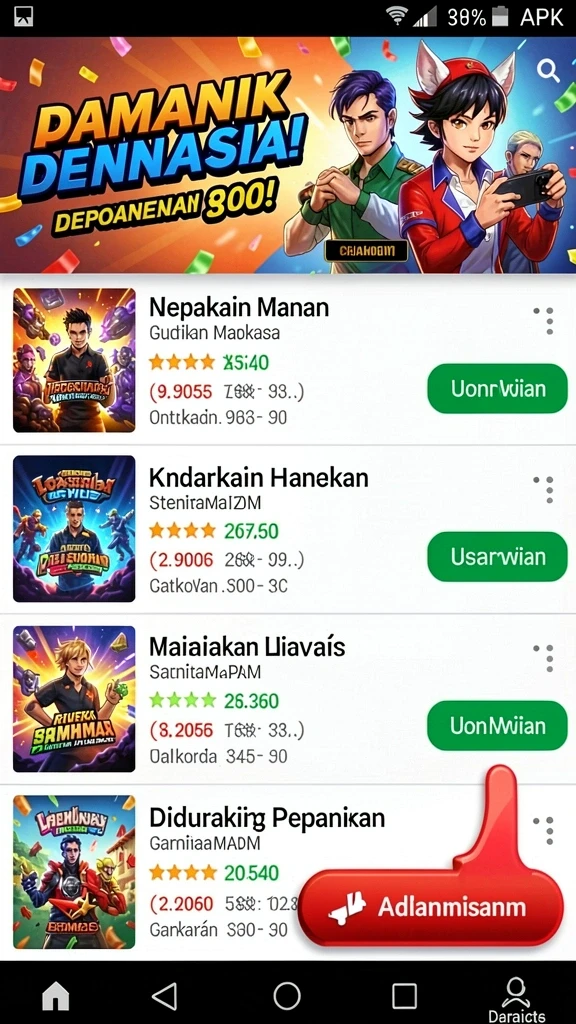 99rp - Tampilan awal aplikasi 99RP yang menarik dan ramah pengguna.