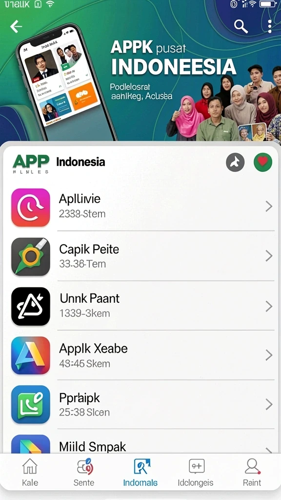 vc55 - Tampilan awal yang menarik dan intuitif.
